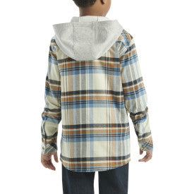 Carhartt youth boys malt hooded flannel shirt, further product image