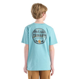 Carhartt youth boys outdoor pocket tee in stillwater, additional product image