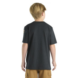 Carhartt youth boys tee in caviar black, further product image