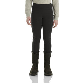 Carhartt youth girls fitted utility legging in caviar black, additional product image
