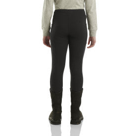 Carhartt youth girls fitted utility legging in caviar black, further product image