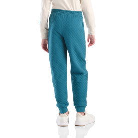 Carhartt youth girls quilted jersey sweatpant in atlantic deep, additional product image