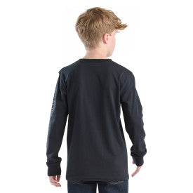 Carhartt youth camo C logo tee in caviar black, additional product image
