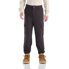 Carhartt youth loose fit Rugged Flex cargo jogger in caviar black