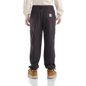 Carhartt youth Rugged Flex cargo jogger in caviar black, additional product image