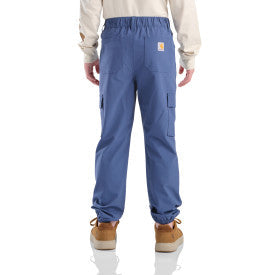 Carhartt youth Rugged Flex cargo jogger in dark denim, additional product image