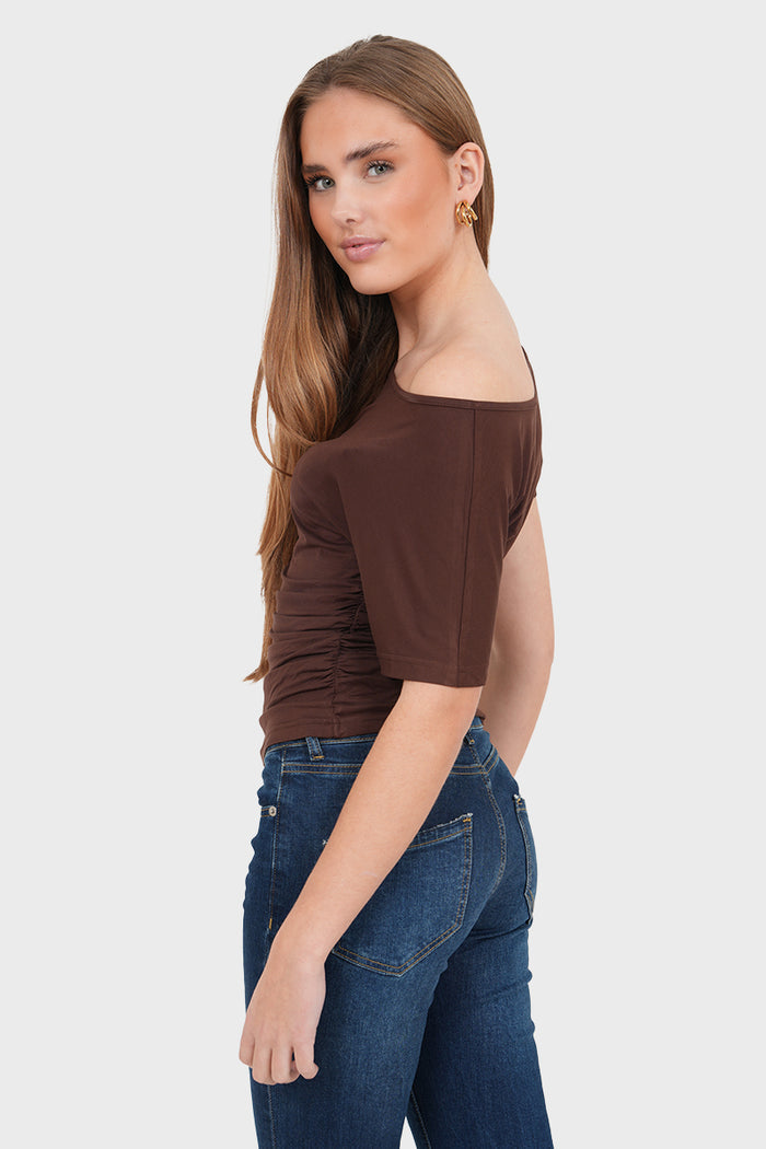 "Zara" top brown