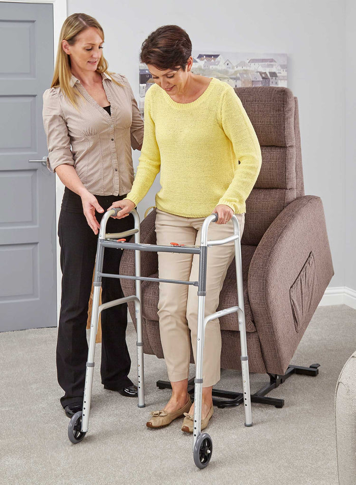 Zimma Folding Walker with Wheels