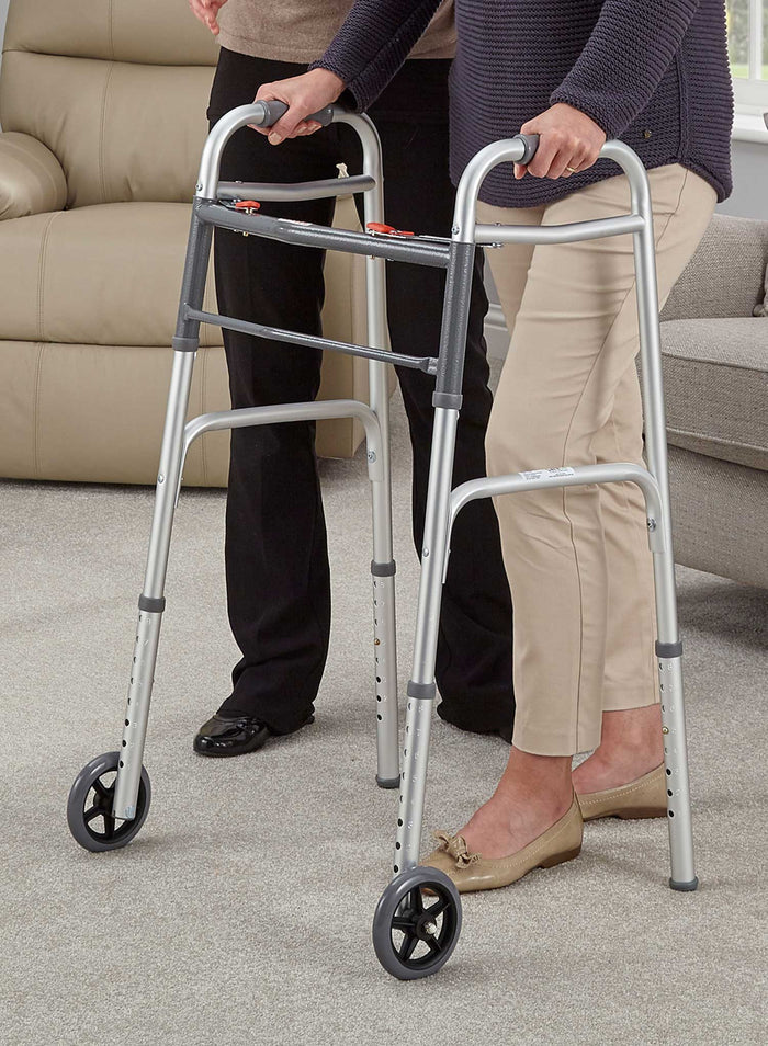 Zimma Folding Walker with Wheels